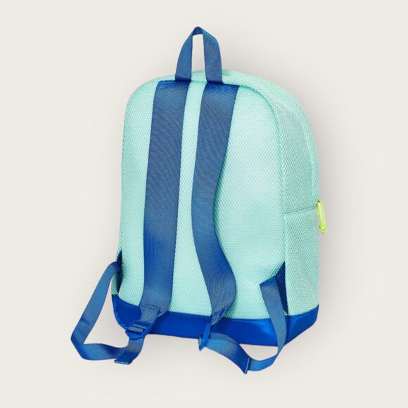 Cat & Jack Mesh Colorblock Backpack | Blue | 16” Boys Back to School Bag Zip Up - Picture 7 of 8